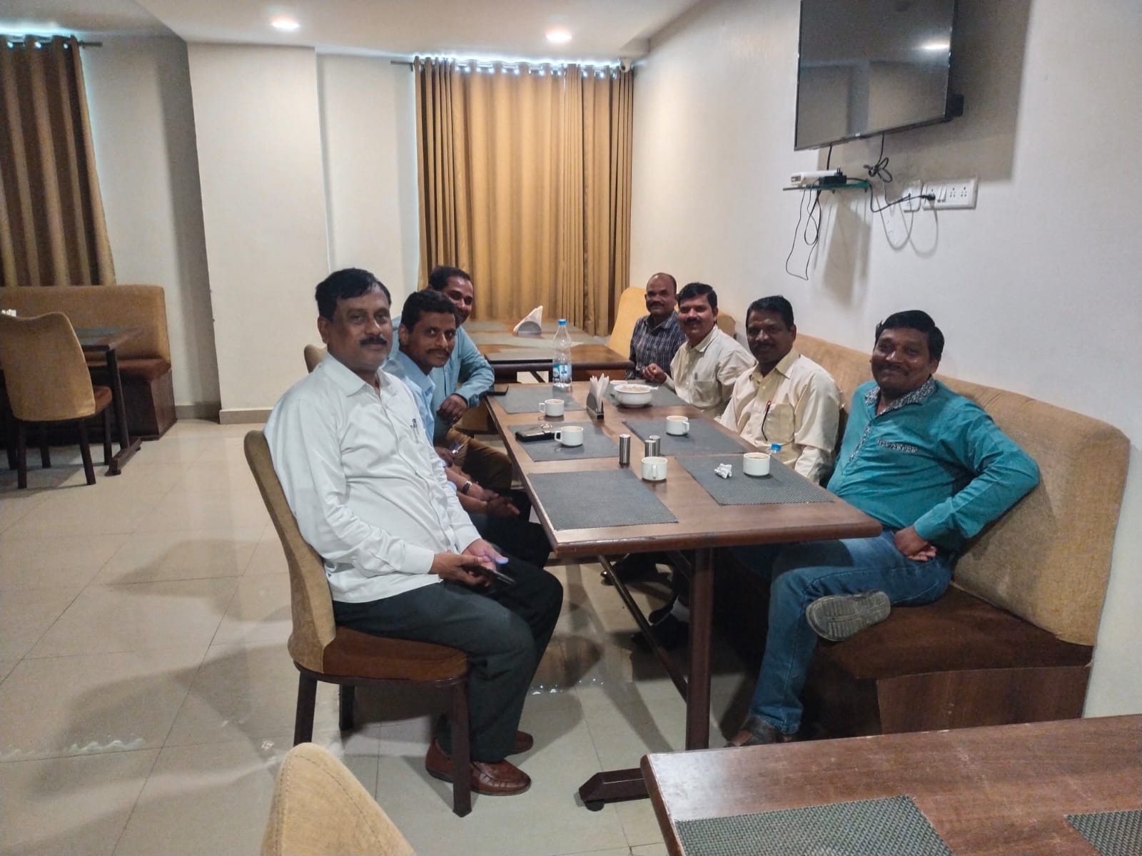 Breakfast with DEO and MEOs of Kamareddy District